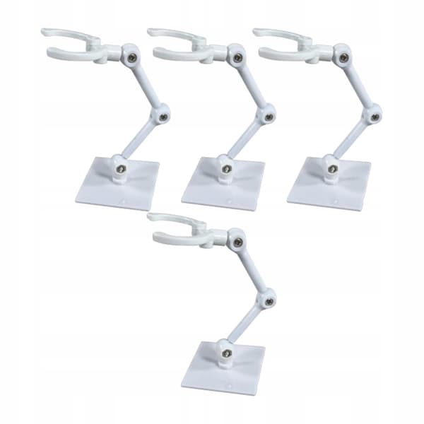 Action Base – Adjustable angle – Display stand for Anime models – 4-pack – White – 4x4cm