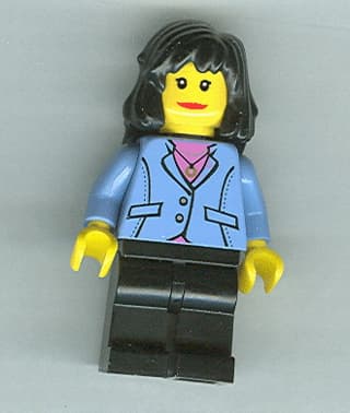 LEGO City Minifigure – Medium Blue Jacket – game006
