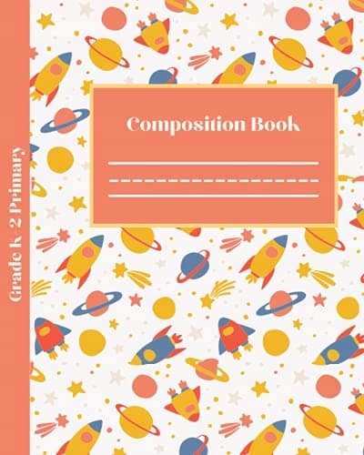 Primary Composition Book for Years K–2: Space Composition Book Story Journal