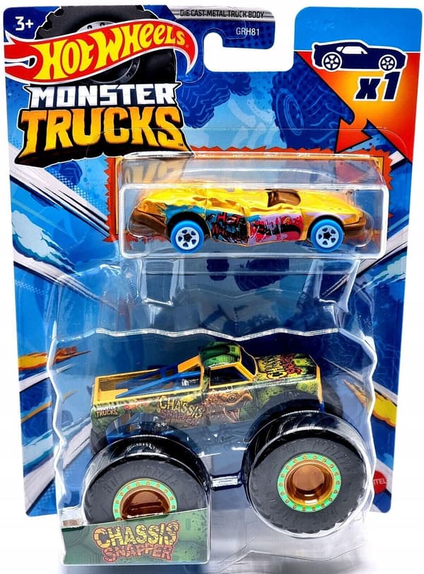 Hot Wheels Mattel Monster Trucks Chassis Snapper HKM09 1:64