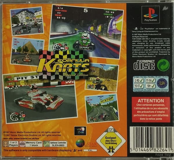 Formula Karts Special Edition for Sony PlayStation (PSX)