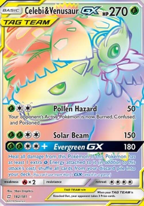 Pokemon Celebi & Venusaur GX