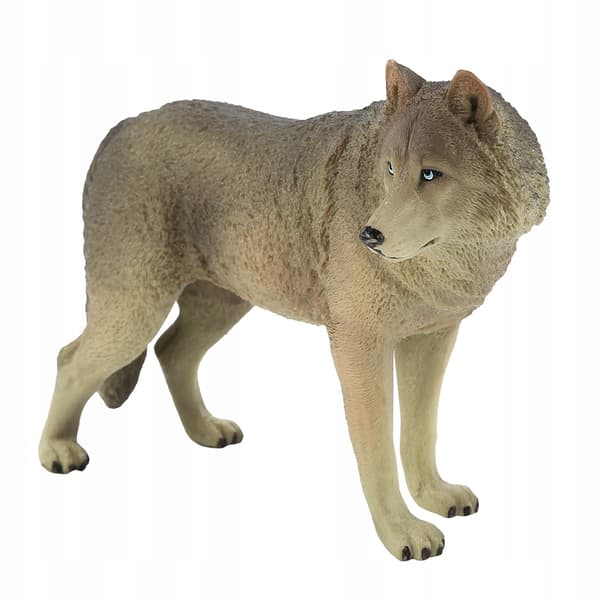 FIGURINE: LEAF-EATING WOLF TOY FIGURINE – WILDLIFE SIMULATION MODEL