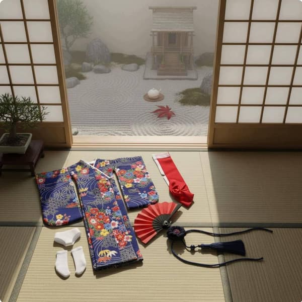 Kimono Costume Doll, Long C
