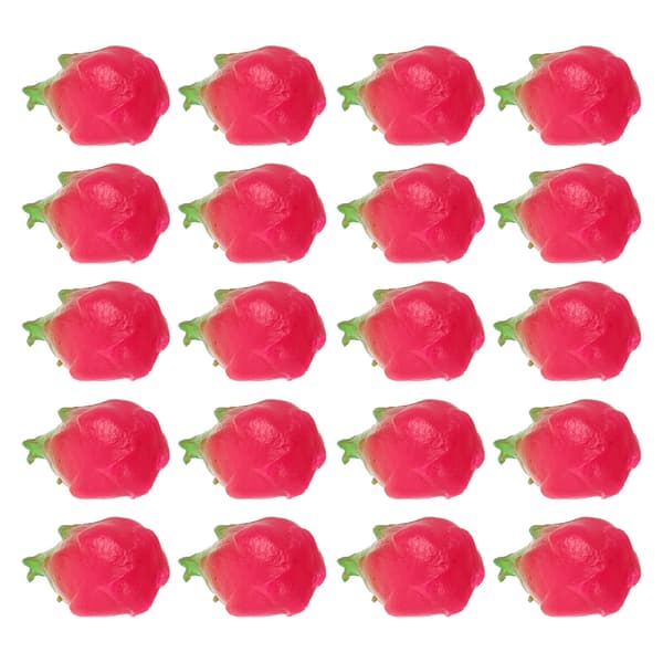 20 Vibrant Mini Fruit Figurines with Dragon Fruit Detail for Dolls
