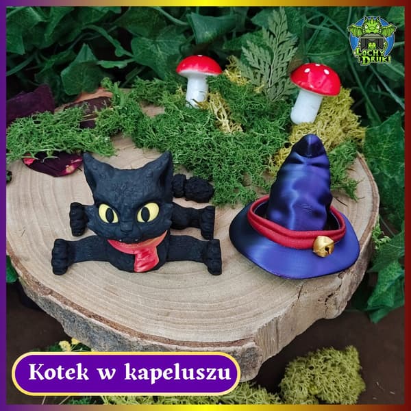 Black Cat Witch 3D Figurine with Removable Hat – Dungeons & Dragons