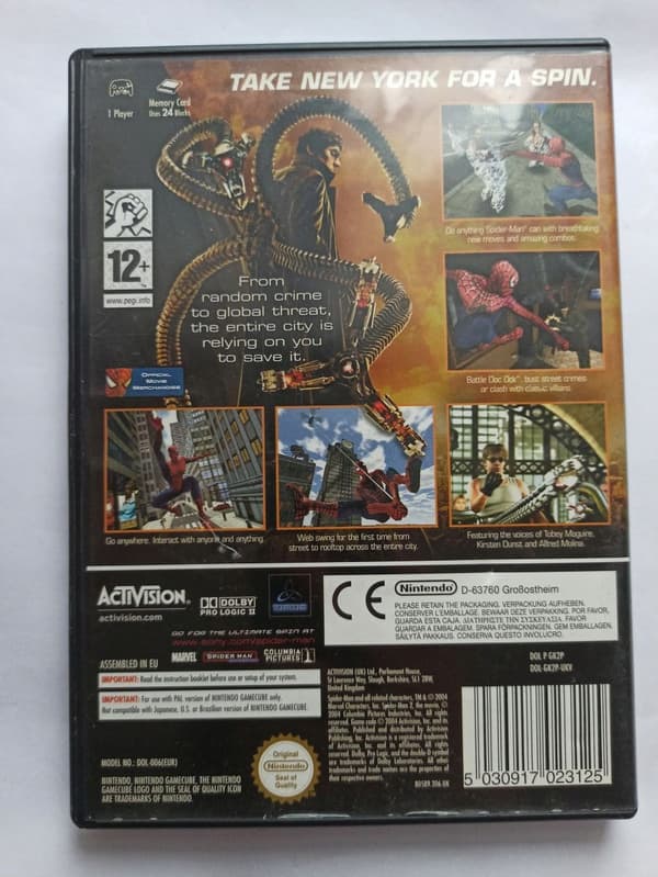 SPIDER-MAN 2 for Nintendo GameCube