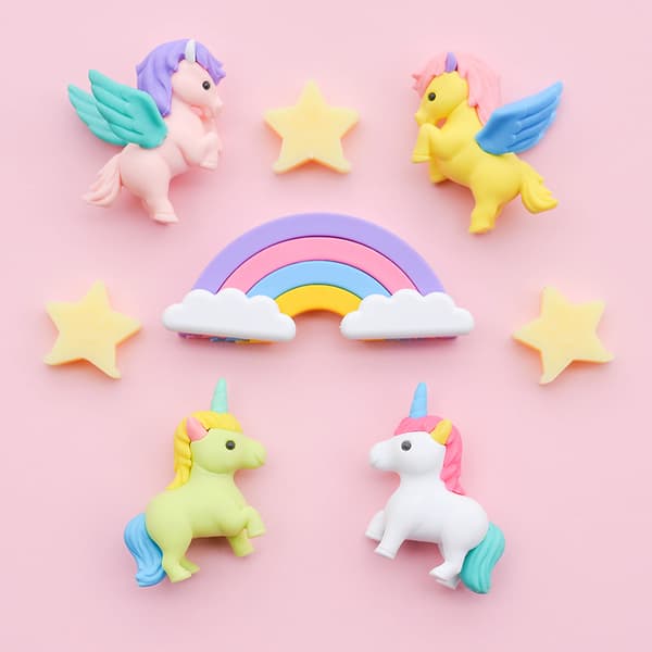 IWAKO Japanese eraser puzzle set: ‘Unicorn & Pegasus’