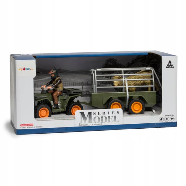 Off-Road Quad Set with Trailer, Cage and Farm Animal