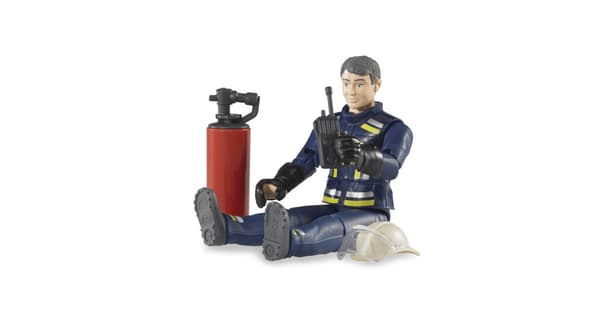 Bruder 60100 Firefighter Figure with Accessories