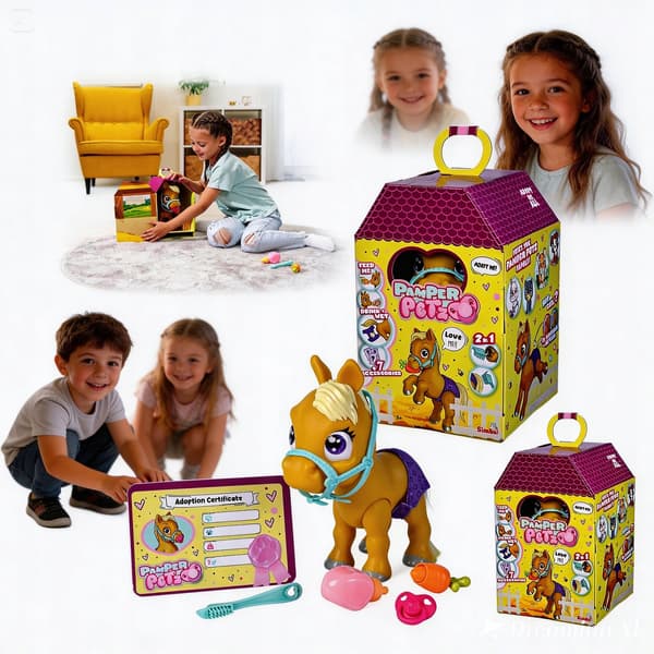 SIMBA PAMPER PETZ PONY INTERACTIVE TOY FOR CHILDREN – DRINKS AND WETS ITSELF
