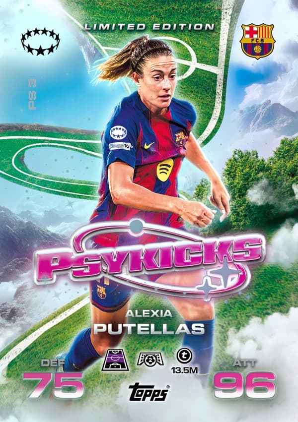 Tin #2 Match Attax Extra 2025/26 Psykicks Cards: Dembele, Eze, Putellas