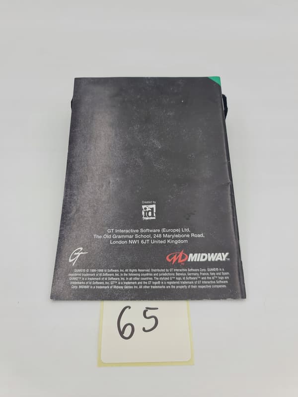 NINTENDO 64 QUAKE CARDBOARD BOX (PAL VERSION)