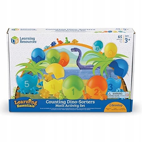 Learning Resources LER1768 Counting Dino-Sorters Maths Activity Set