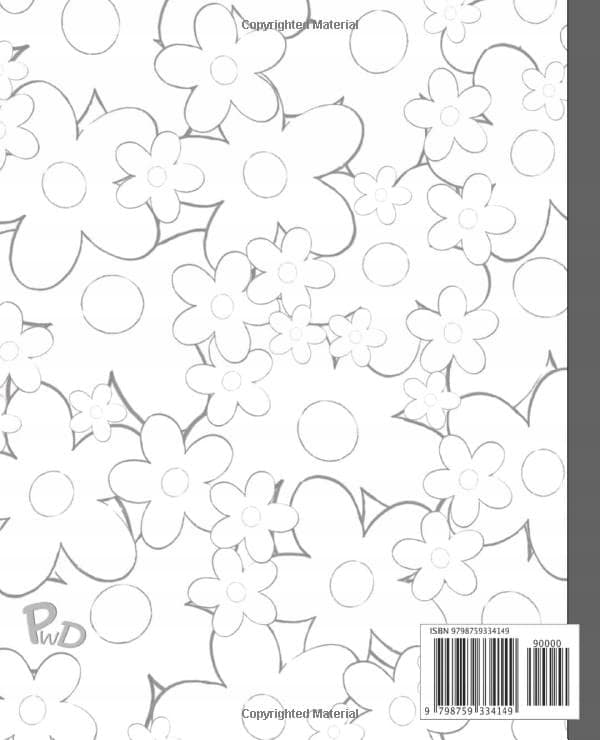 Colouring Book Cover Composition Notebook – 100 pages – Designed in the US