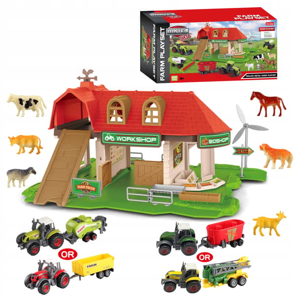 Mamido Farm Set with a tractor and animals