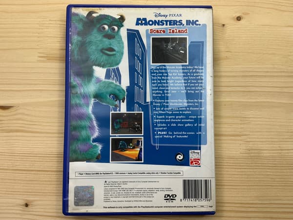 MONSTERS INC SCARE ISLAND PlayStation 2 (PS2) boxed