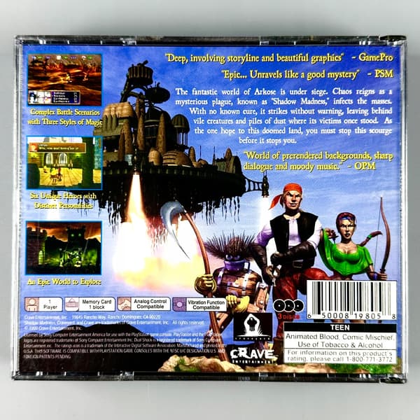 Shadow Madness | PS1 | PSX | PLAYSTATION 1 | BIG BOX EDITION | + Jade Cocoon