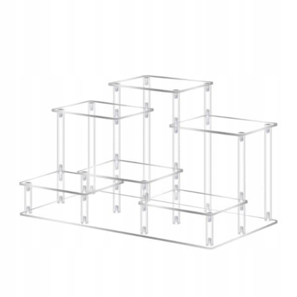 Riser Tiered Display Stand Organiser Small Clear Acrylic Display Shelf
