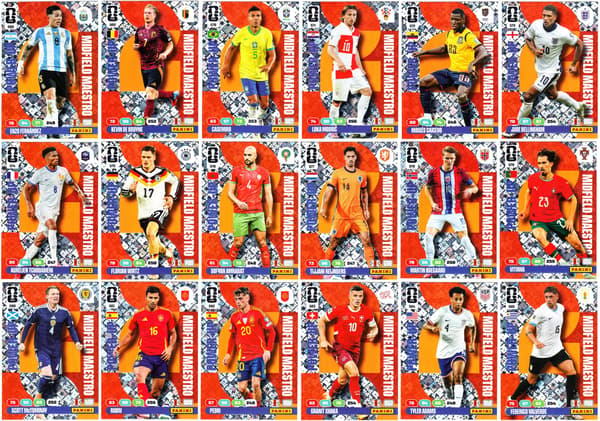 FIFA World Cup 2026 Panini ‘Midfield Maestro’ 18-card set – Pedri complete set