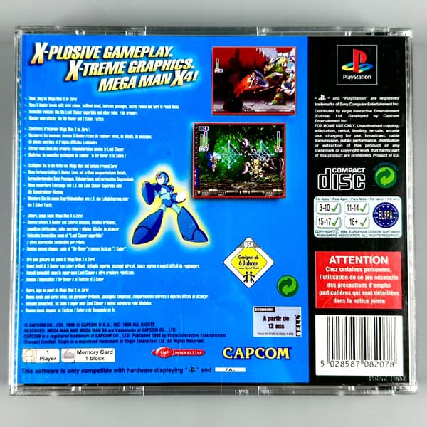 Mega Man X4 | PS1 | PSX | PLAYSTATION | 3xA SET