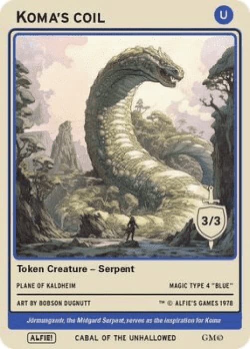 Magic: The Gathering Komas Coil Token