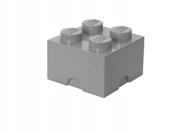 LEGO STORAGE BOX FOR BRICKS, 4-PACK, GREY, 25 cm, 40031740