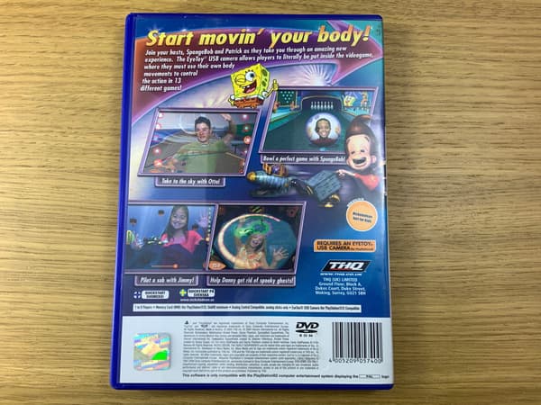 SPONGEBOB SQUAREPANTS MOVIN’ WITH FRIENDS – perfect disc – PS2 set