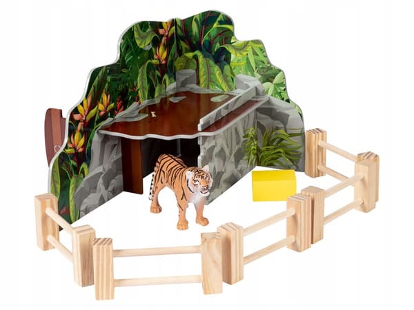 PLAYTIVE WOODEN TIGER ENCLOSURE