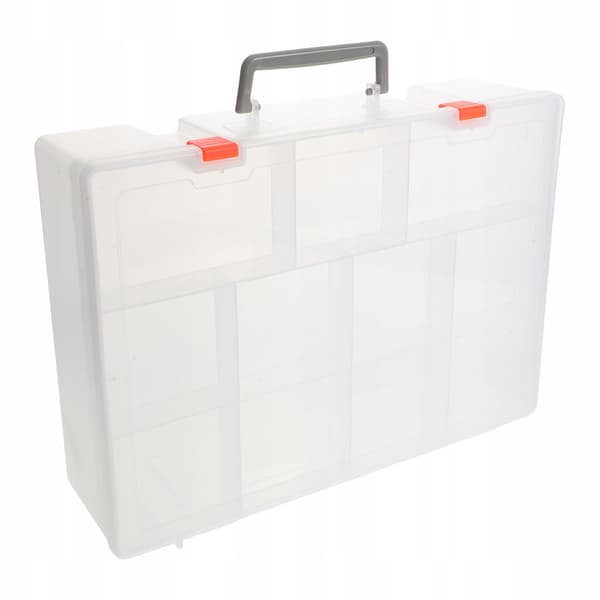 A PRACTICAL CONTAINER FOR SORTING LEGO BRICKS WITH A HANDLE