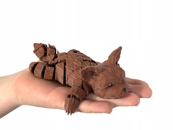 Yorkie 3D dog – segmented, movable figurine, charming ornament