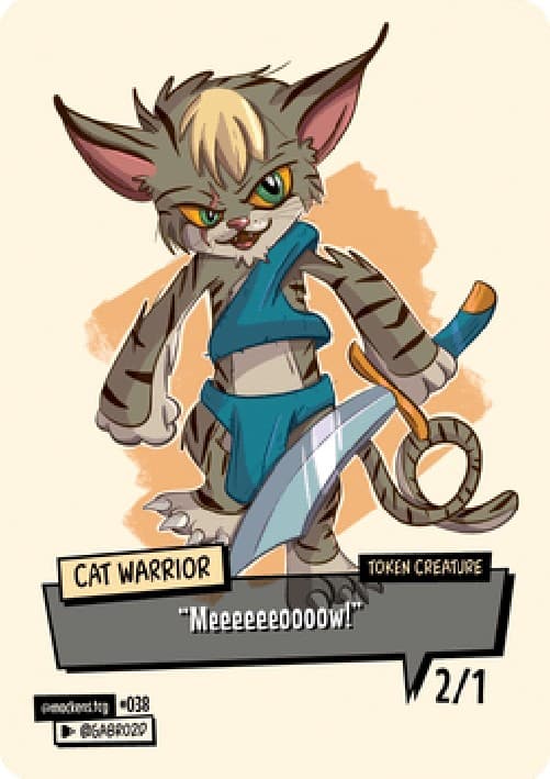 Magic: The Gathering Cat Warrior Token