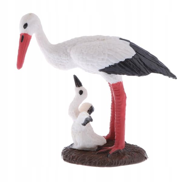 Jungle Wildlife White Crane Animal Model