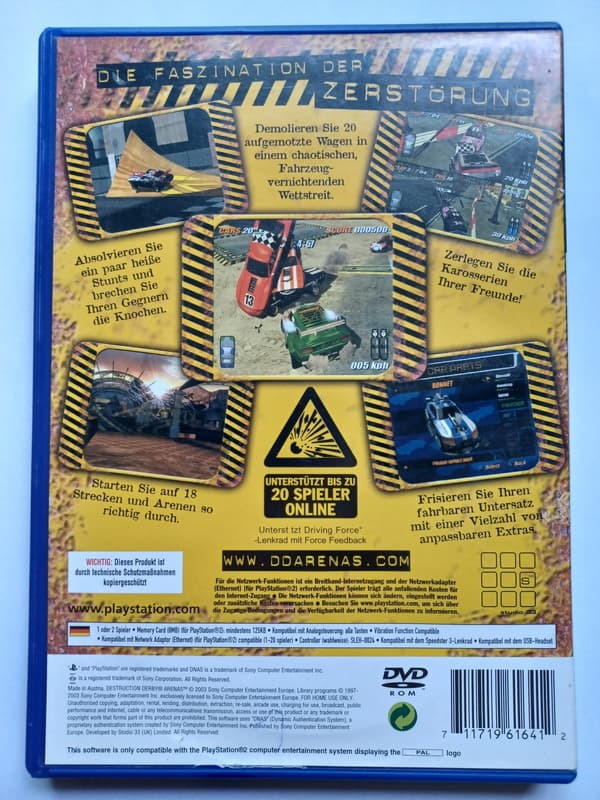 Destruction Derby Arenas, PlayStation 2, PS2