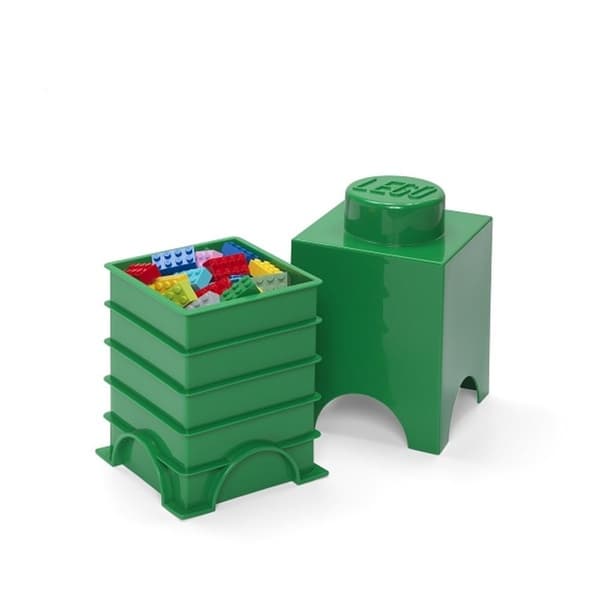 LEGO Storage Brick 1, green, 40011734 LEGO