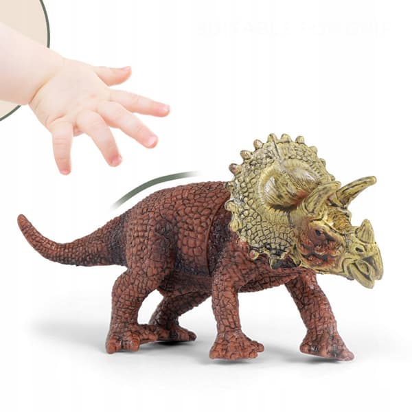 Realistic-looking miniature dinosaur figurines, set, plastic