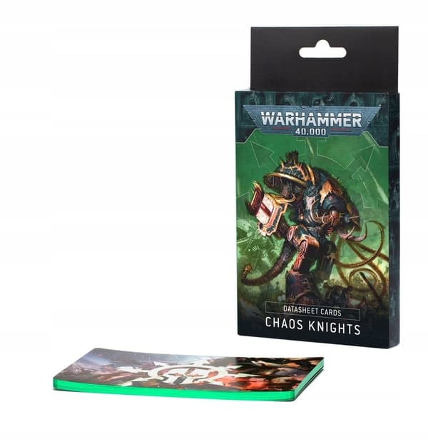 Warhammer 40,000 Chaos Knights Datasheet Cards