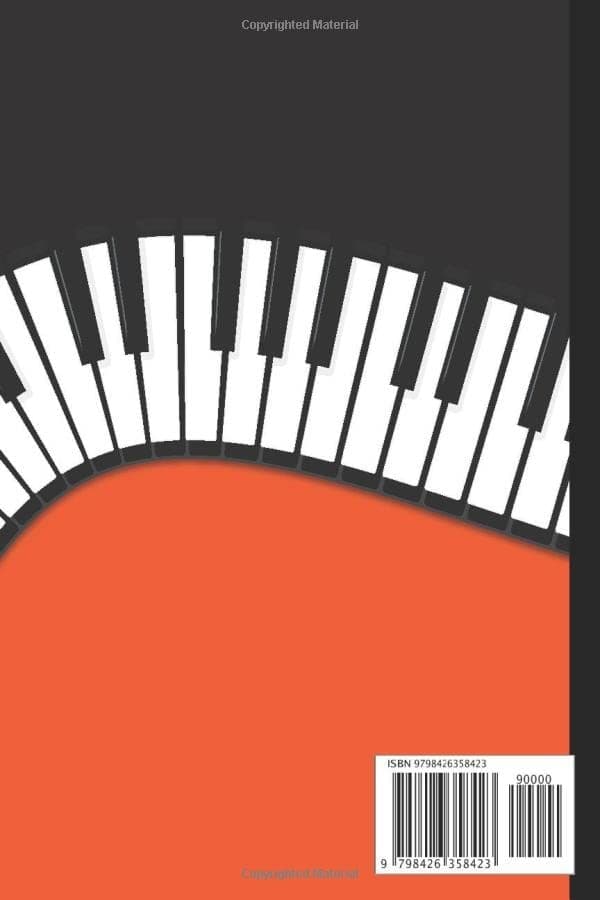 Piano Notebook: Piano Notebook – Wide-ruled, lined paper notebook for school,