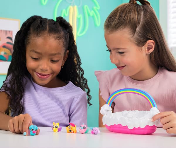 HATCHIMALS FIGURINES – SPRING SET: SPRING BASKET WITH EGGS AND RAINBOW FIGURINES