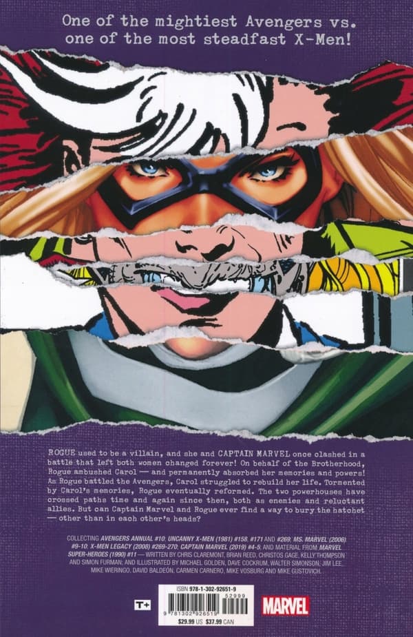 Captain Marvel vs. Rogue by Chris Claremont
