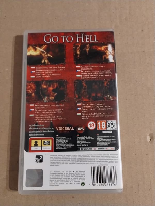 DANTE'S INFERNO PSP POLISH EDITION