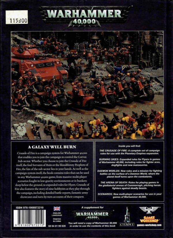 Crusade of Fire (Campaign Book) 6th Edition