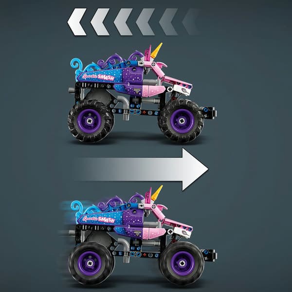 LEGO Technic Monster Jam Sparkle Smash with pull-back drive 42220