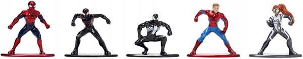 Marvel Spider-Man Nano Jada Figures, 18-piece set, 4 cm, Metal, Wave 8