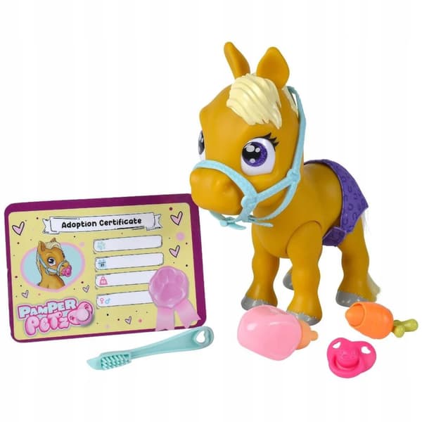 SIMBA PAMPER PETZ PONY INTERACTIVE TOY FOR CHILDREN – DRINKS AND WETS ITSELF