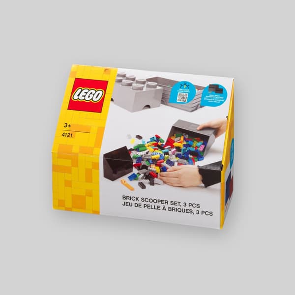 LEGO Dustpan Set with Diverter (Grey/Black) LEGO