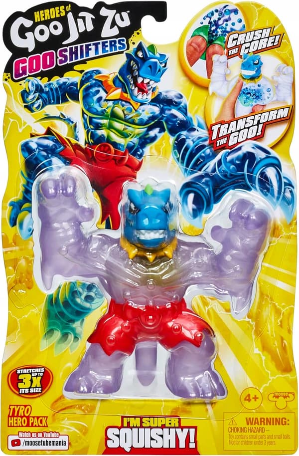 GOO SHIFTERS TYRO FIGURINE STRETCHES AND UNLEASHES ITS INNER POWERS
