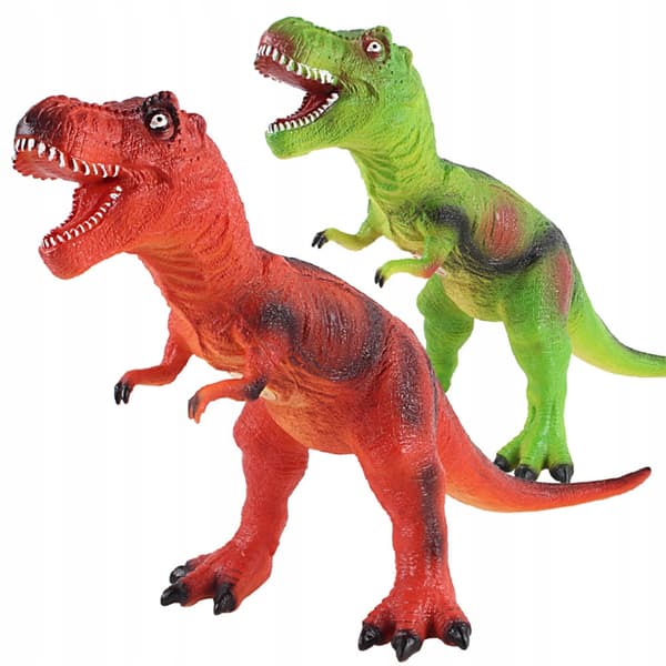 LIFELIKE RED DINOSAUR TOY WITH SOUND EFFECTS