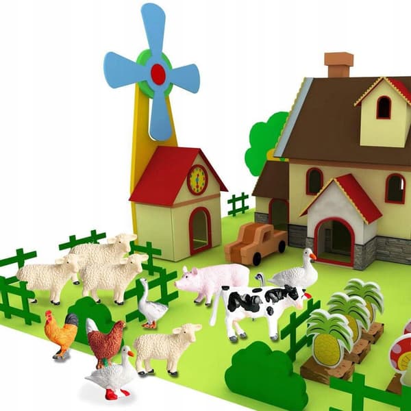 12 farm animal figurines