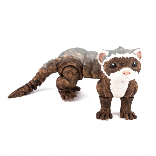 Ferret | 3D pop-up colouring book + paints and a paintbrush